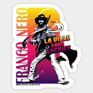 Franco Nero - La ville Sans Sheriff - Vintage Movie Collection Sticker